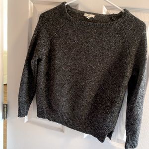 Heather grey crew sweater xxs